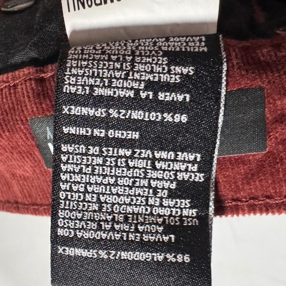 Kut From‎ The Cloth Diana Skinny Corduroy Pants Women 4 Rust Burnt Orange Jeans - Picture 6 of 8